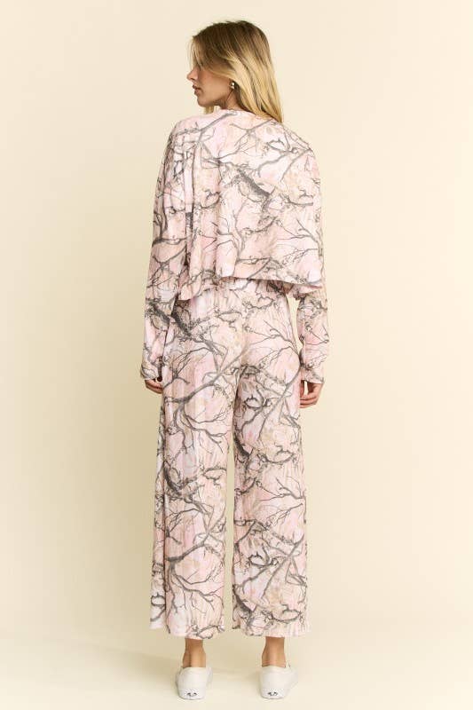 HUNTING CAMO LONG PANTS LOUNGE SET